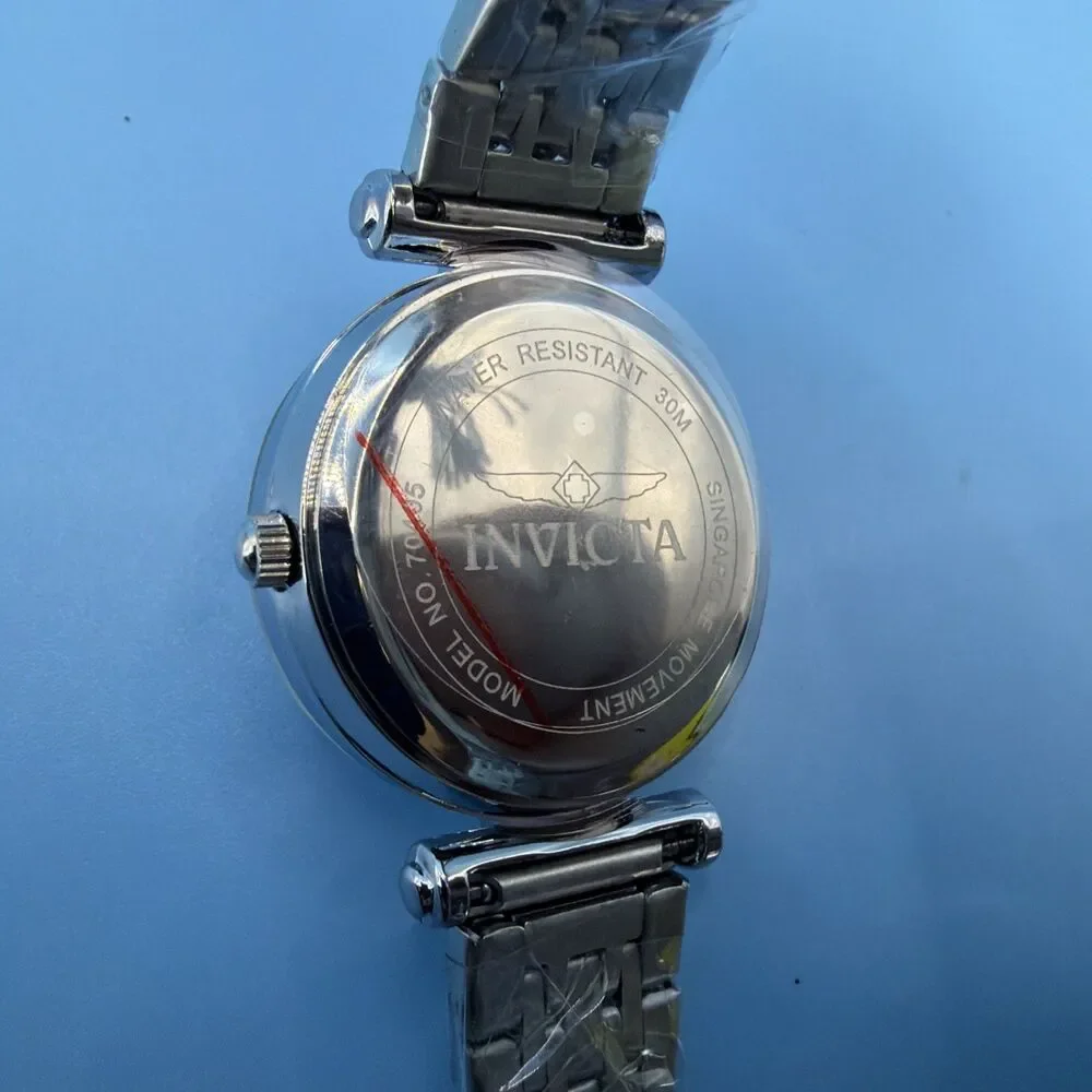 Invicta Celestial 70405 30mm Silver Blue Crystal Women’s Watch New